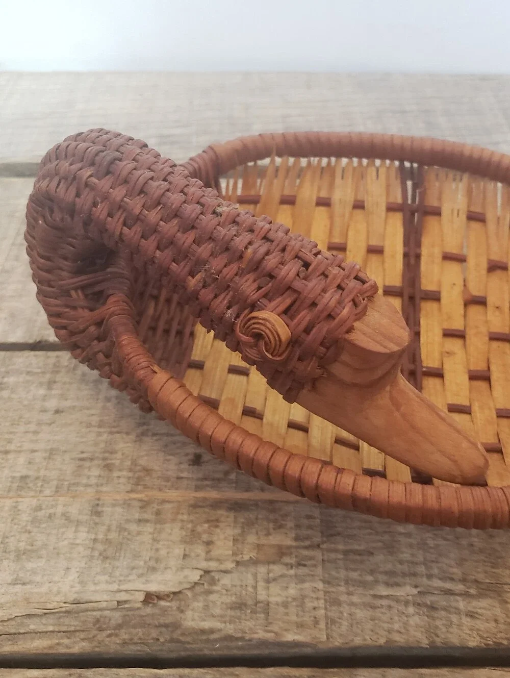 Set Of 3 VINTAGE BASKETS Frog & Geese/Ducks